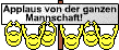 Applaus der Mannschaft : Applaus Mannschaft